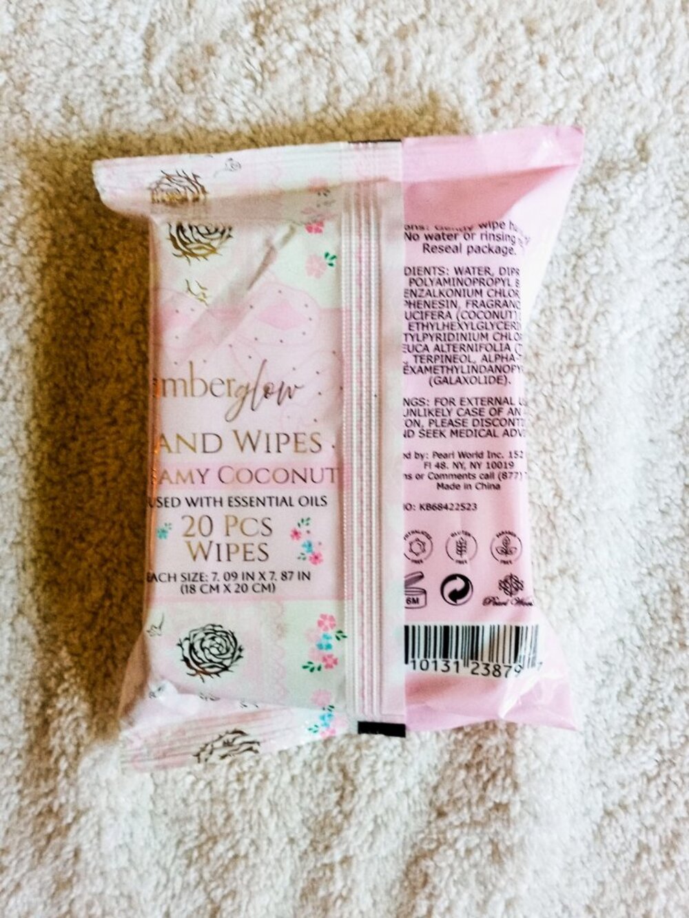 2 Luxurious 8oz Amberglow Hand & Body Lotions & 20pk Hand Wipes NWT - Picture 7 of 12